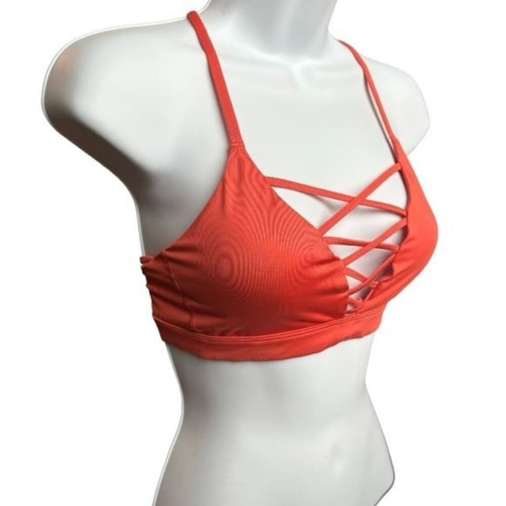 Victoria's Secret Orange Strappy Sports Bra Small - Picture 7 of 7